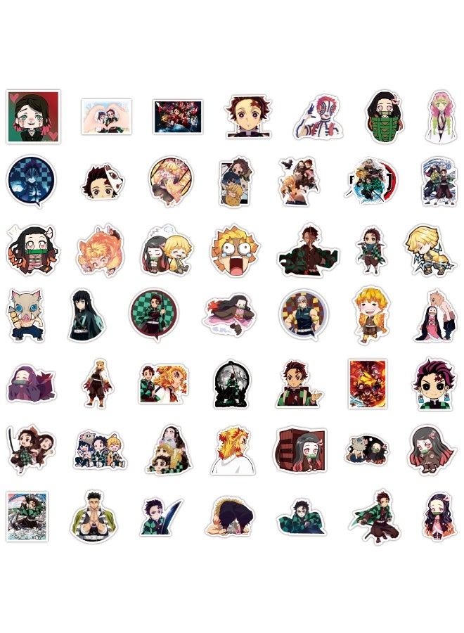 Webefun 100 Pcs Demon Anime Slayer‌ Stickers for Kids,Cartoon Demon Anime Slayer‌ Stickers, Vinyl Sticker for Water Bottle Laptop Phone Scrapbooking for Adults Teens for Party Supply Favor Decor - Image 2